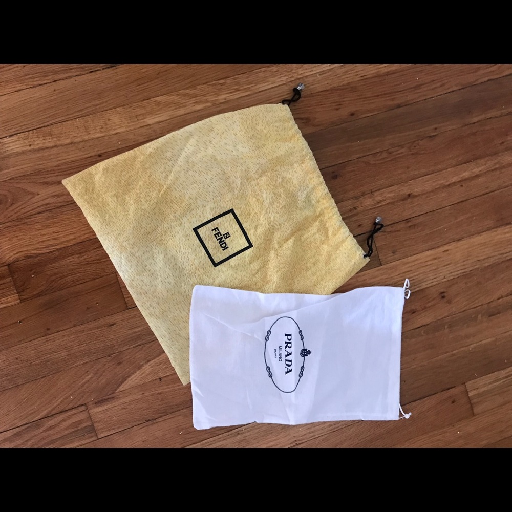 Fendi and Prada dust bags. Selling as a bundle.